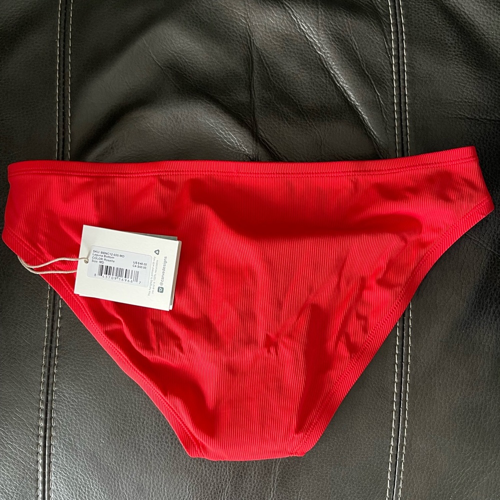 Rosella red Laguna bikini bottom by carve designs